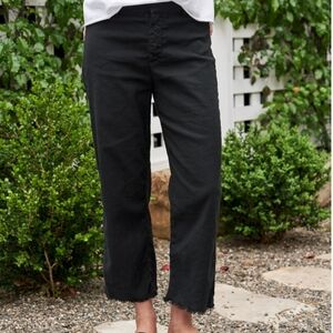 Frank & Eileen Wicklow Washed Black Italian Performance Pants